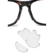 5 Pairs Anti-Slip Silicone Nose Pads for Eyewear - Stick-On Comfort Pads for Glasses and Sunglasses Plate Glasses Frame, Anti Slip, Raised Nose Pad, D-Shaped Nose Rest, Comfortable And Pressure Free